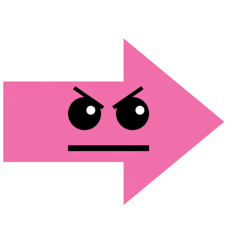 pointing arrow